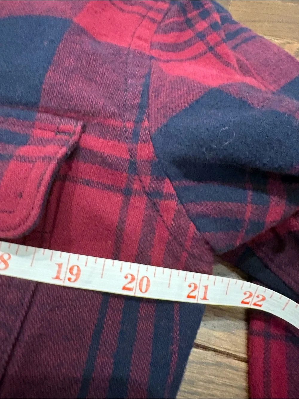 J.Crew Men’s Sherpa Lined Flannel Shirt Jacket Plaid Red Navy Medium Shacket